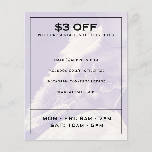 Moderne, elegante Friseure Flyer (Hinten)