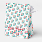 Moderne Elegante frohe Weihnachtsfeiertage Geschenkschachtel (Rückseite)