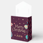 Moderne Elegante frohe Weihnachtsfeiertage Geschenkschachtel (Geöffnet)