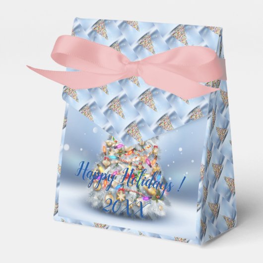 Moderne Elegante frohe Weihnachtsfeiertage Geschenkschachtel (Vorderseite)