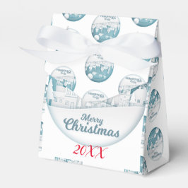 Moderne Elegante frohe Weihnachtsfeiertage Geschenkschachtel