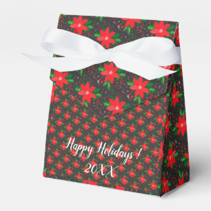 Moderne Elegante frohe Weihnachtsfeiertage Geschenkschachtel