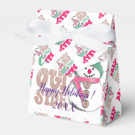 Moderne Elegante frohe Weihnachtsfeiertage Geschenkschachtel