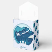 Moderne Elegante frohe Weihnachtsfeiertage Geschenkschachtel (Geöffnet)