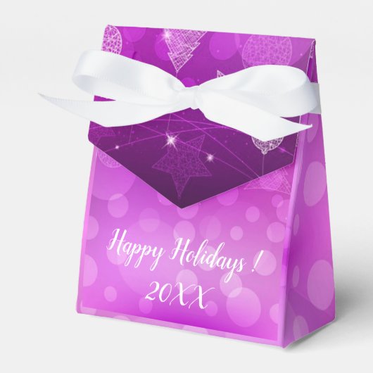 Moderne Elegante frohe Weihnachtsfeiertage Geschenkschachtel (Vorderseite)