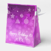 Moderne Elegante frohe Weihnachtsfeiertage Geschenkschachtel (Rückseite)