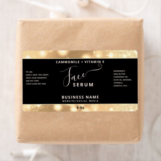 Moderne, elegante Funkenschrift mit Serumschild (Insitu)