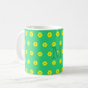Moderne elegante Gänseblümchen-Blumenmuster Kaffeetasse