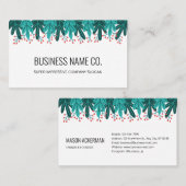 Moderne Elegante Gartenarbeit / Gartenpflege Visitenkarte (Vorne/Hinten)