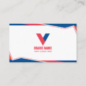 Moderne elegante Geometrie Visitenkarte (Rückseite)