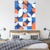 Moderne Elegante Geometrische Abstrakte Minimalist Leinwanddruck (Insitu (Schlafzimmer))