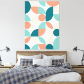 Moderne Elegante Geometrische Abstrakte Minimalist Leinwanddruck (Insitu (Schlafzimmer))