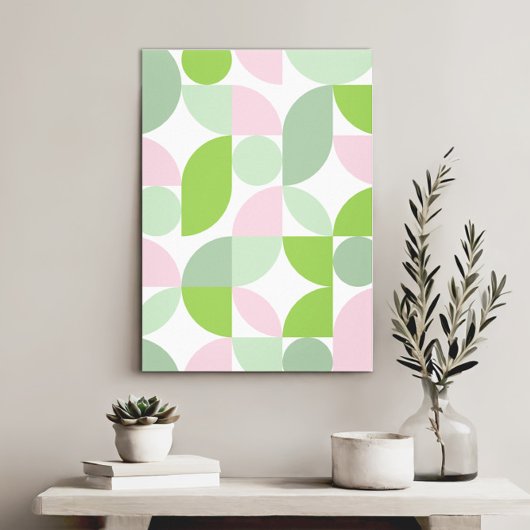 Moderne Elegante Geometrische Abstrakte Minimalist Leinwanddruck