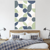 Moderne Elegante Geometrische Abstrakte Minimalist Leinwanddruck (Insitu (Schlafzimmer))