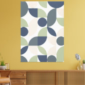 Moderne Elegante Geometrische Abstrakte Minimalist Leinwanddruck (Insitu (Wohnzimmer))