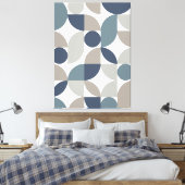 Moderne Elegante Geometrische Abstrakte Minimalist Leinwanddruck (Insitu (Schlafzimmer))