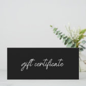 Moderne elegante Geschäftslogo-Geschenkkarte (Stehend Vorderseite)