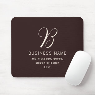 Moderne elegante Geschäftsnamens-Monogramm Dunke Mousepad