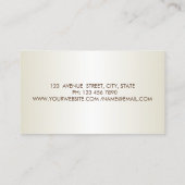 Moderne elegante,gestreifte,goldene Kreise,Lippen Visitenkarte (Rückseite)