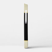 Moderne Elegante Girly, Black, Cream, Blume Heel Case-Mate iPhone Hülle (Rückseite / Links)