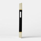 Moderne Elegante Girly, Black, Cream, Blume Heel Case-Mate iPhone Hülle (Rückseite / Rechts)