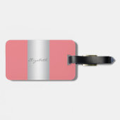 Moderne Elegante Girly, Unicorn Gepäckanhänger (Rückseite horizontal)