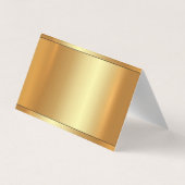 Moderne Elegante Glamour Imitate Gold Luxus Vorlag Visitenkarten (Rückseite)