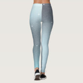 Moderne elegante Glitzer-Glitzern Leggings (Rückseite)