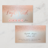 Moderne Elegante Glitzer Loyalität Karte (Vorne/Hinten)