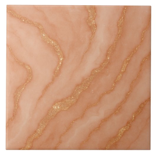 Moderne elegante glitzernde Marmoreffekt  Fliese (Vorderseite)