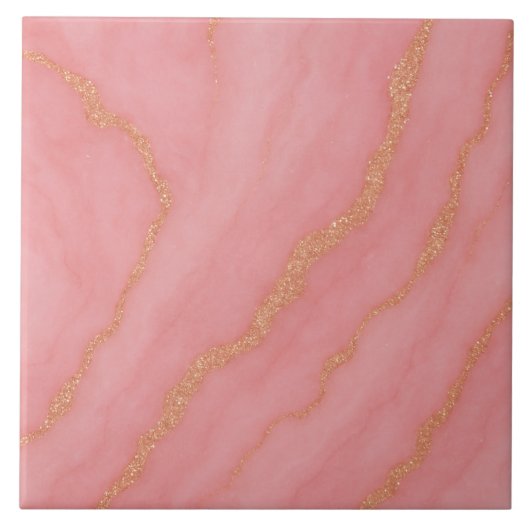 Moderne elegante glitzernde Marmoreffekt Fliese (Vorderseite)