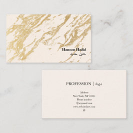 Moderne elegante Gold Arabic Business Card Visitenkarte