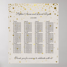 Moderne elegante Gold Confetti Hochzeitskarte