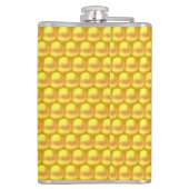 Moderne, elegante Gold Dots & Monogram Flachmann (Rückseite)