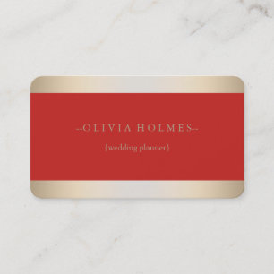 Moderne Elegante Gold Foil Metal Beruflich Visitenkarte
