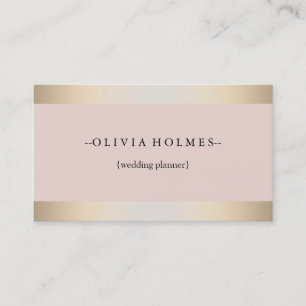 Moderne Elegante Gold Foil Metal Beruflich Visitenkarte