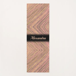 Moderne Elegante Gold Glitzer Personalisierte Stre Yogamatte