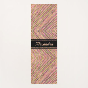 Moderne Elegante Gold Glitzer Personalisierte Stre Yogamatte