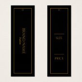 Moderne elegante Gold Hang Tags (Vorne & Hinten)