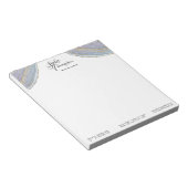 Moderne elegante Gold Lavendel Geode Agate - Notep Notizblock (angewinkelt)