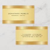 Moderne, elegante Gold-Look Visitenkarte (Vorne/Hinten)