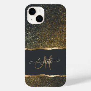 Moderne elegante Gold-Touch-Monogramm Case-Mate iPhone 14 Hülle