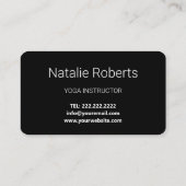 Moderne elegante Golden Black - Pink Business Card Visitenkarte (Rückseite)