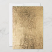 Moderne, elegante Golden Script Schriftart Babydus Einladung (Rückseite)