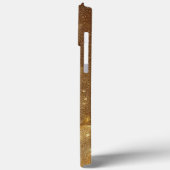 Moderne, elegante goldene Blütenkurve Case-Mate iPhone Hülle (Rückseite / Links)