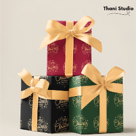 Moderne Elegante Goldene Weihnachtsfeiertage Satinband