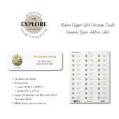 Moderne Elegante Goldene Weihnachtszeit