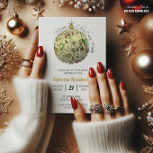 Moderne Elegante Goldene Weihnachtszeit Einladung