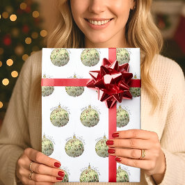 Moderne Elegante Goldene Weihnachtszeit Geschenkpapier