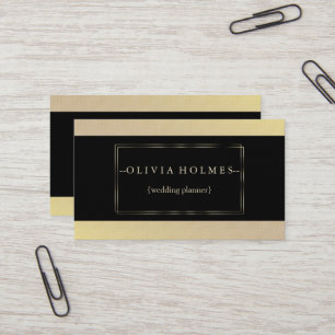 Moderne elegante Goldfolie Metall professionell Visitenkarte